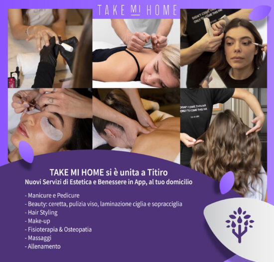 Titiro e Take Mi Home: nuovi servizi di estetica e benessere a domicilio